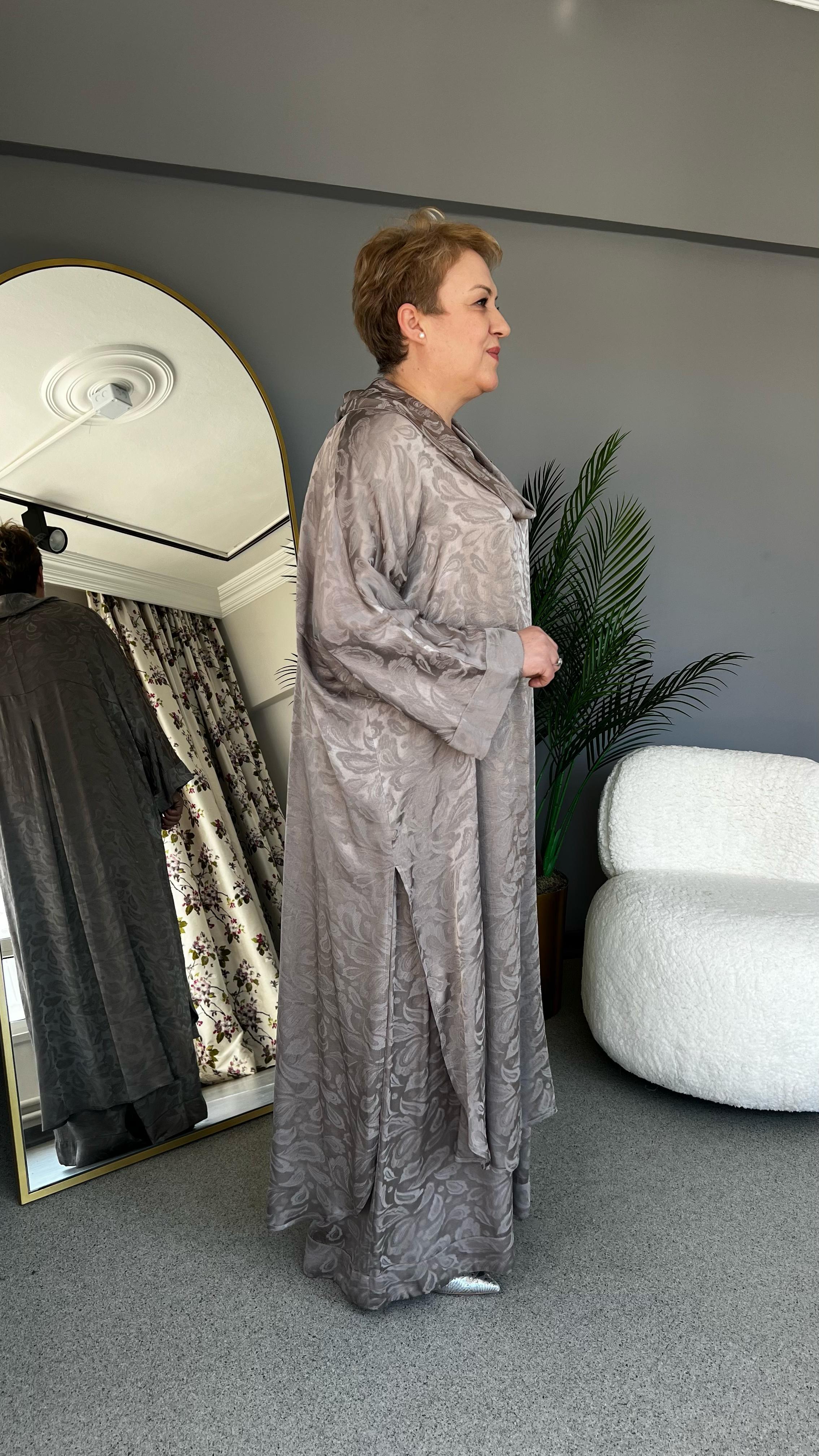Selma Büyük Beden Geniş Yakalı Takım