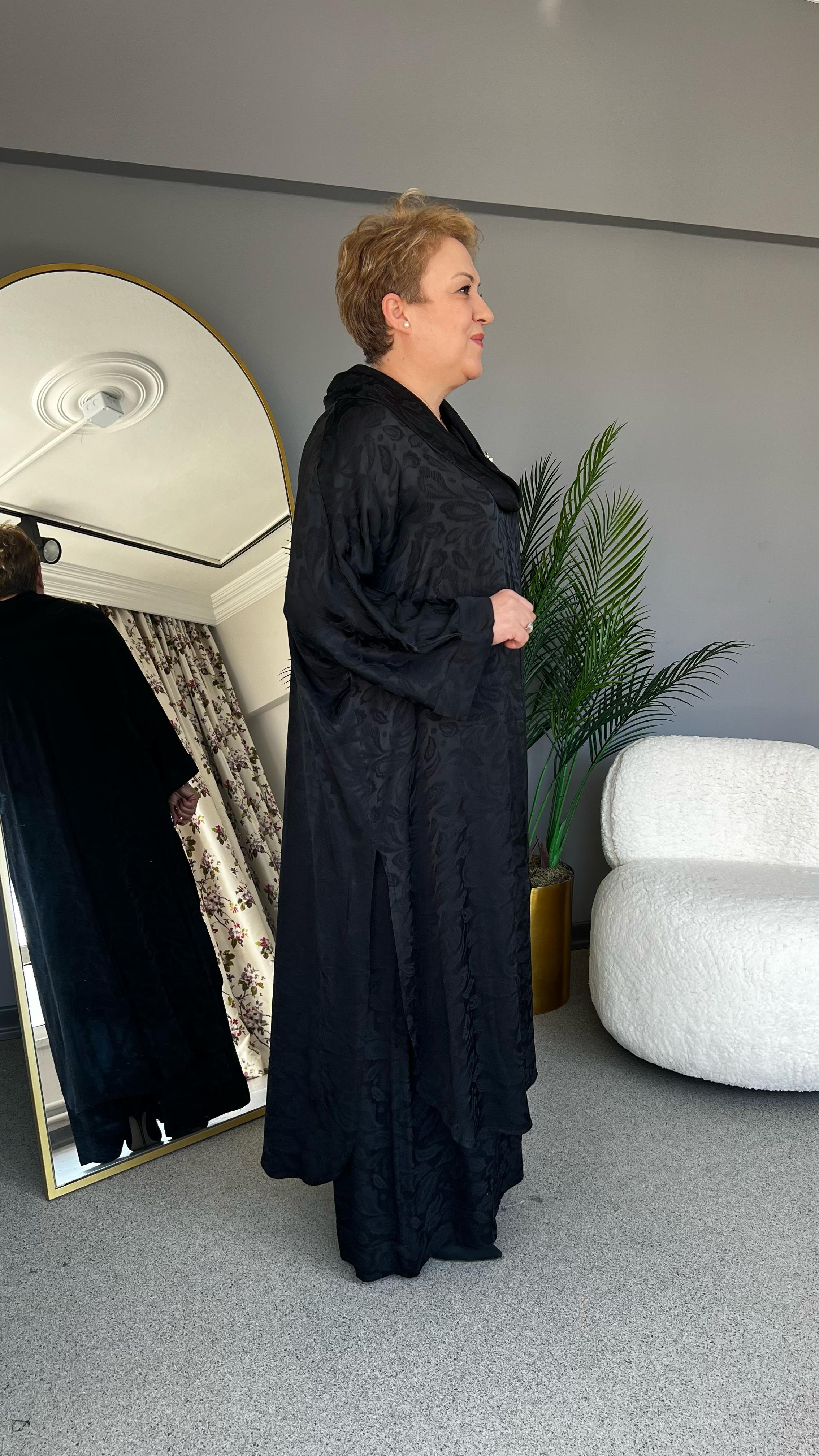 Selma Büyük Beden Geniş Yakalı Takım