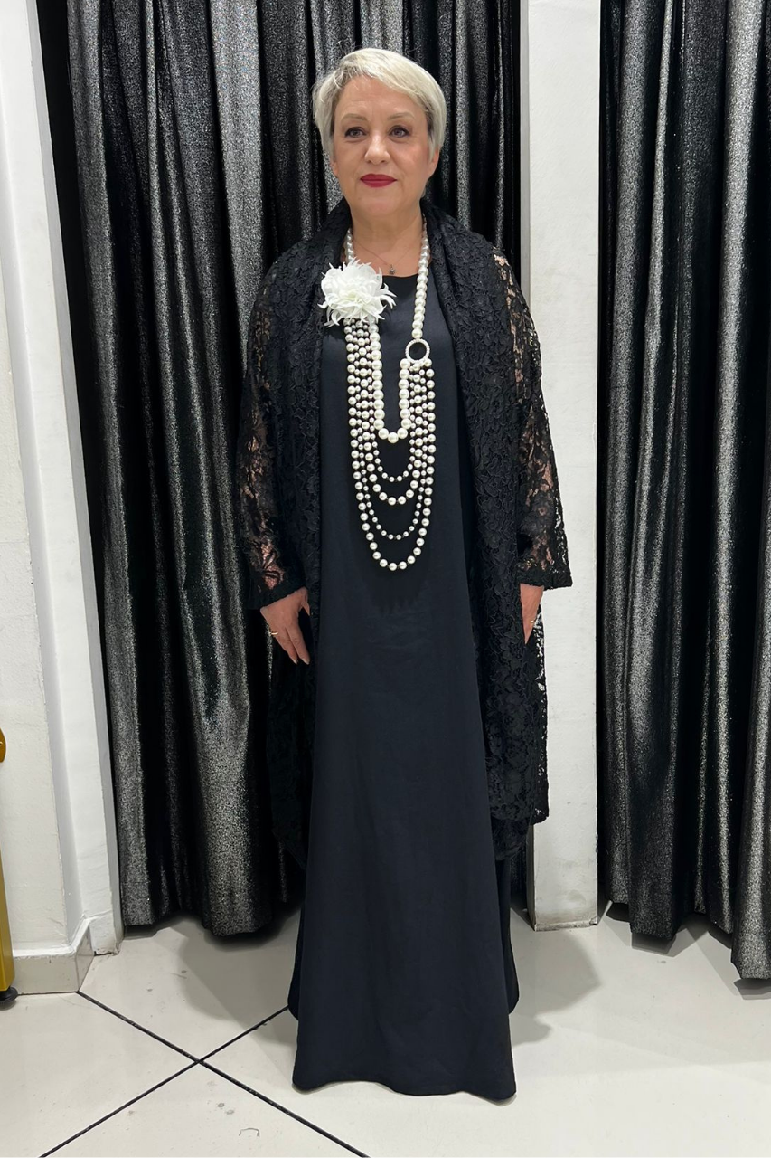 Selma Büyük Beden İnci Kolye Hediyeli İçli Dışlı Model