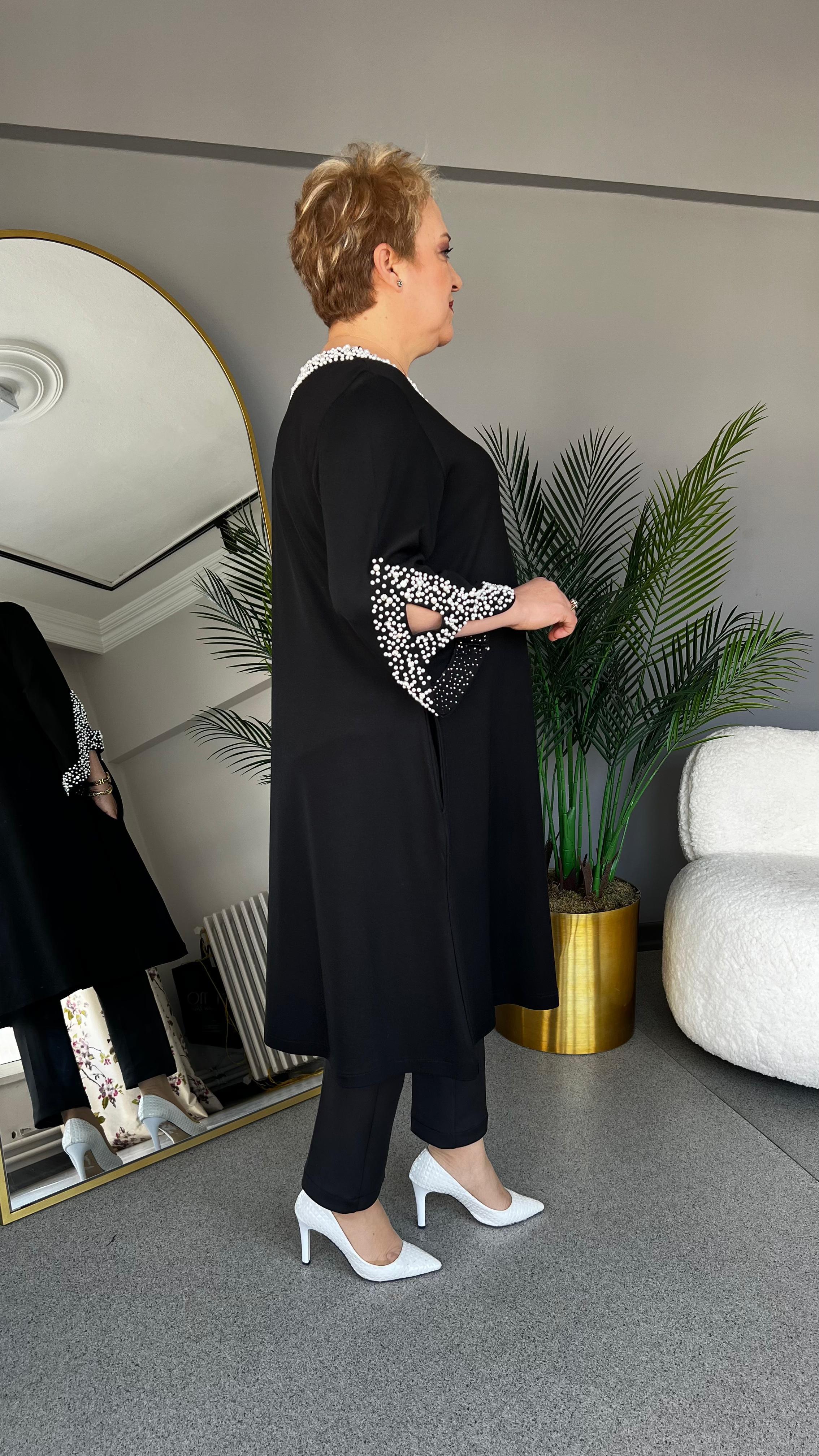 Selma Büyük Beden İncili Tunik
