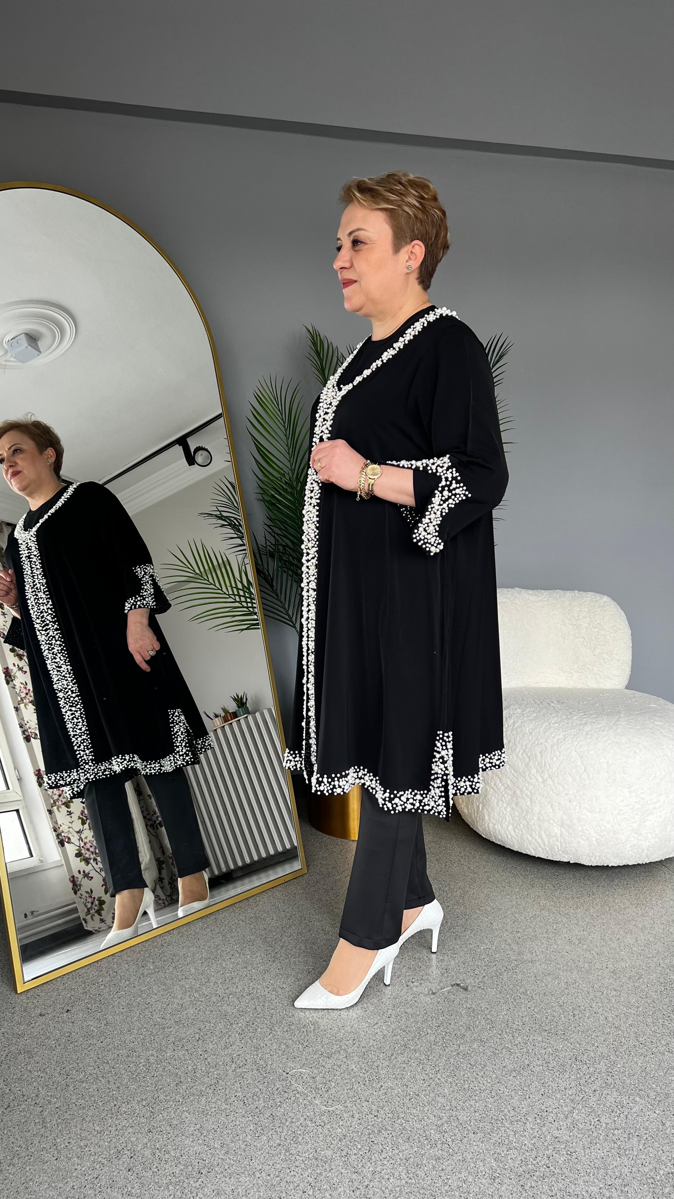 Selma Büyük Beden İncili Tunik