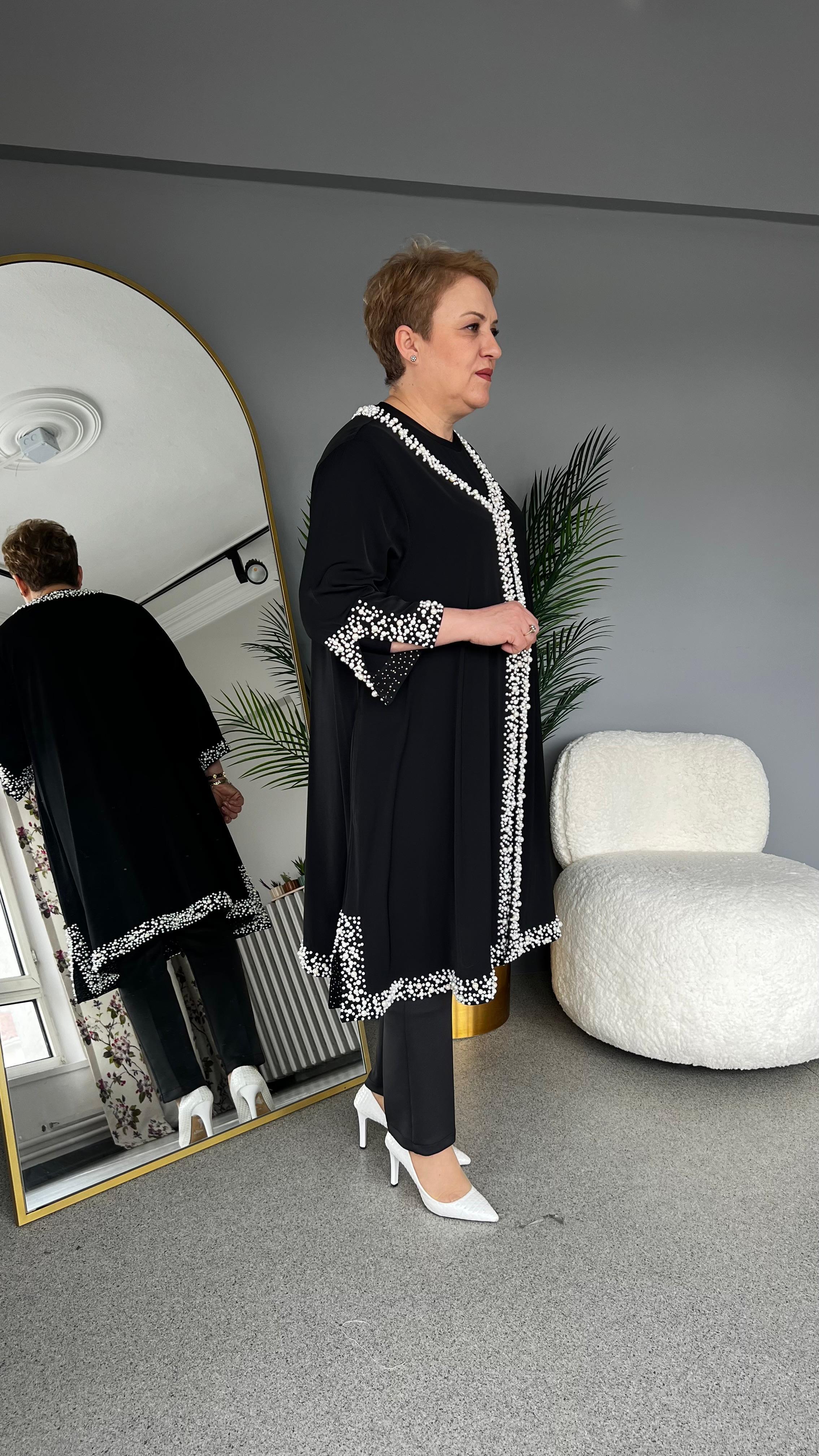 Selma Büyük Beden İncili Tunik