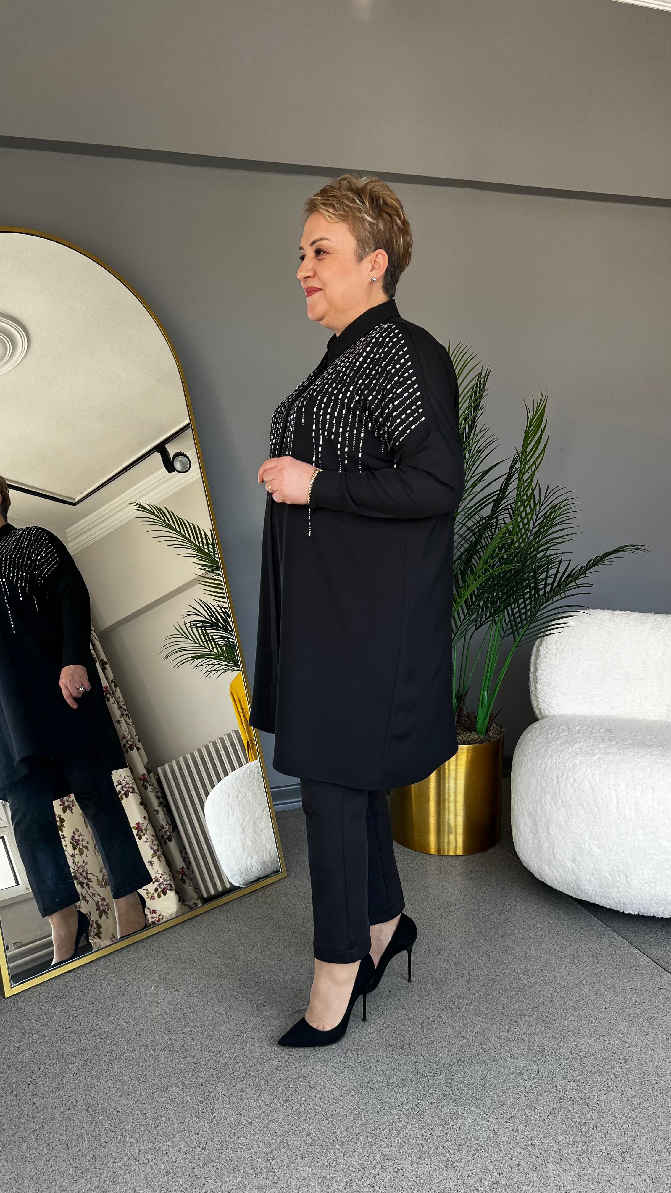Selma Büyük Beden Mehtap Gömlek