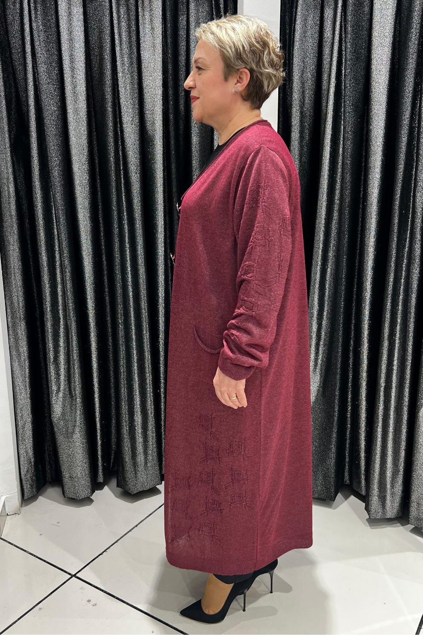 Selma Büyük Beden Merserize Şık Hırka