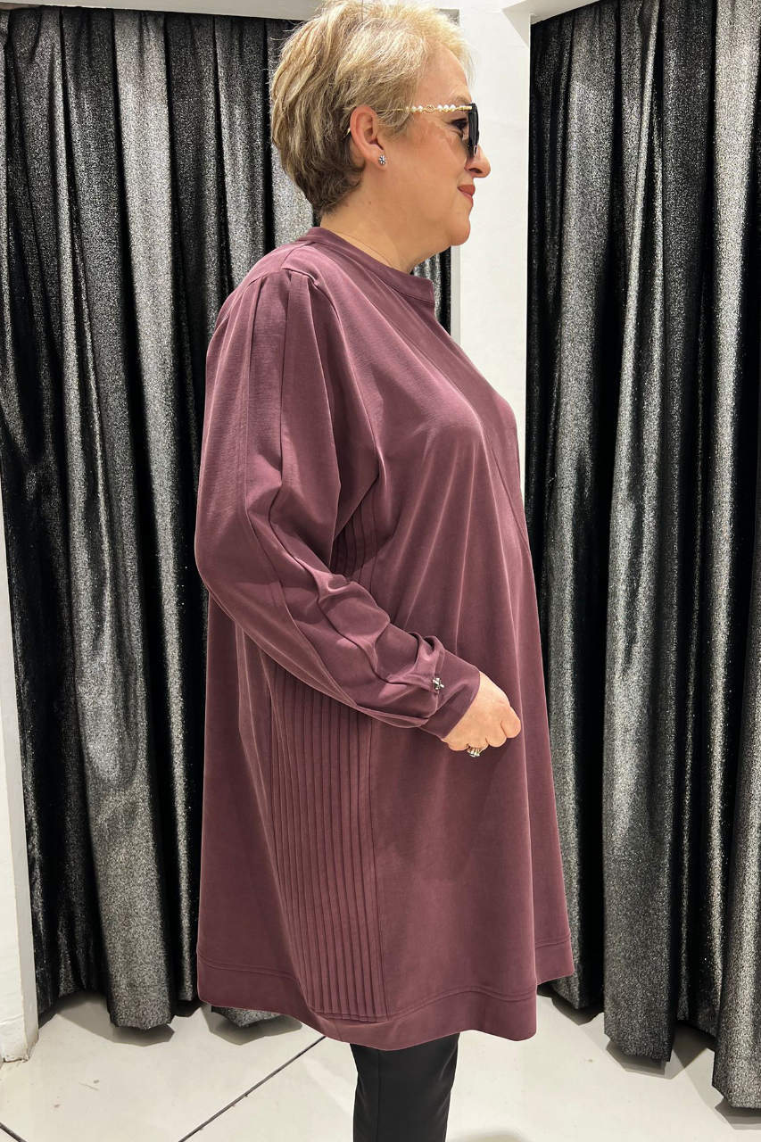 Selma Büyük Beden Modern Çapraz Fermuar Tunik