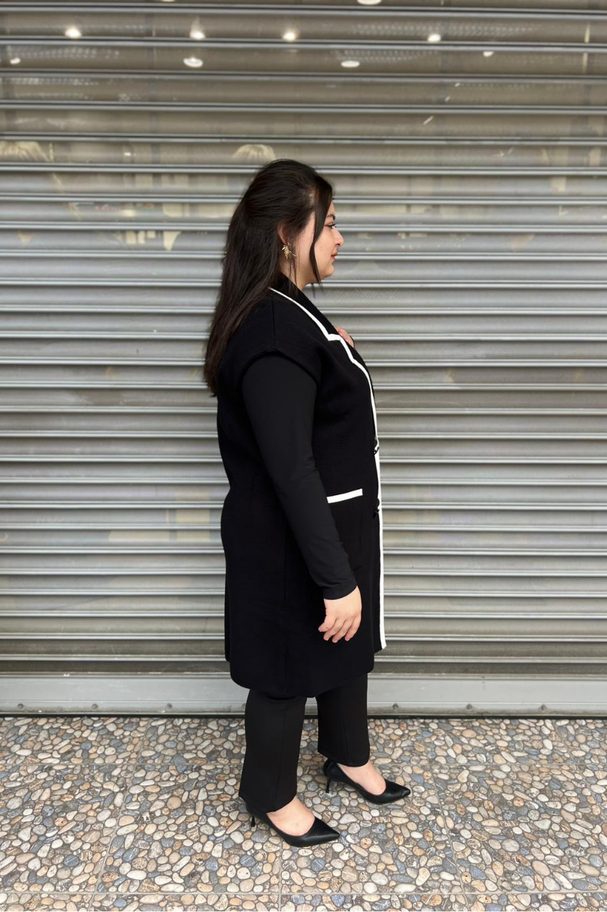 Selma Büyük Beden Modern Tasarım Yelek