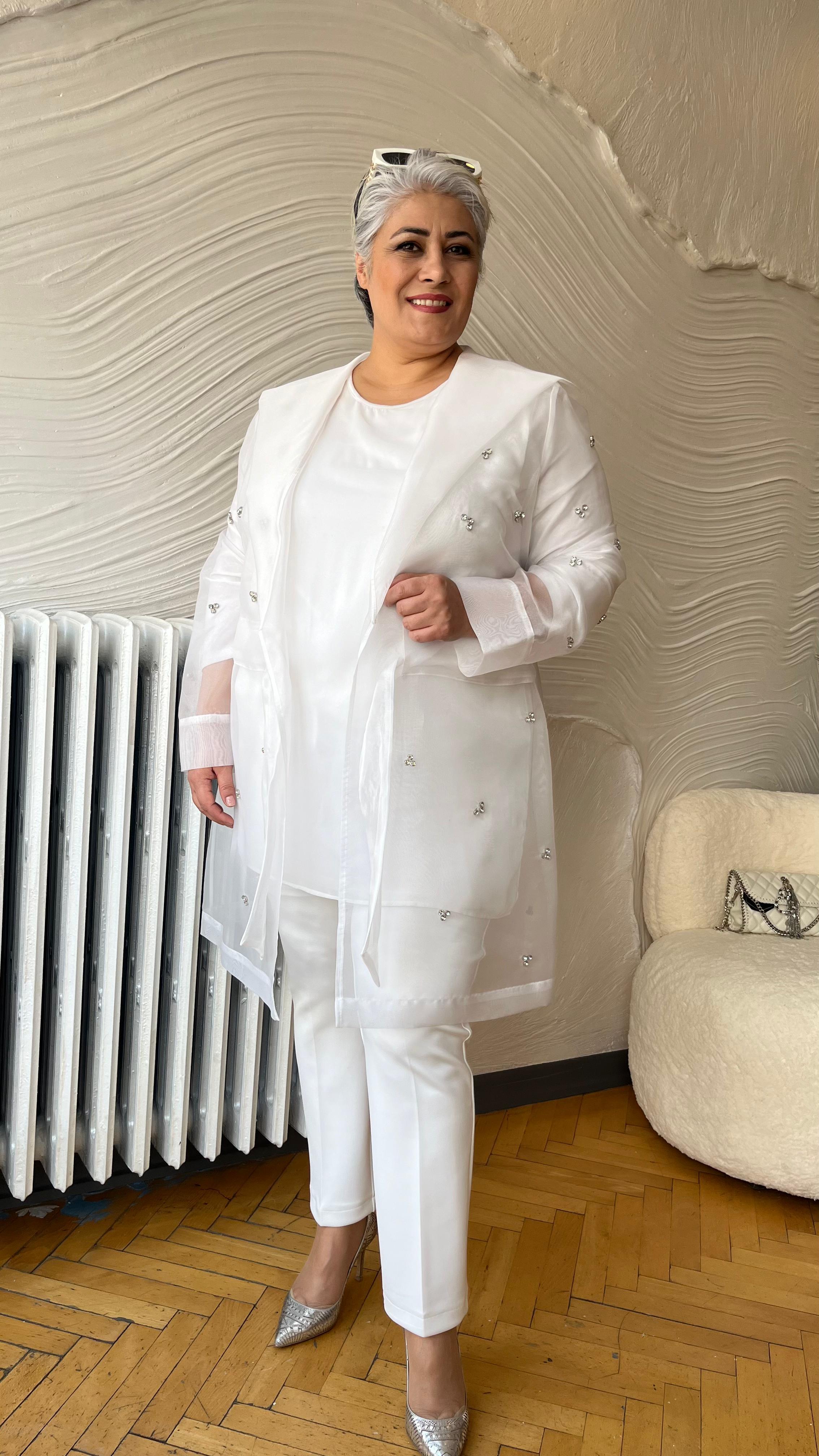 Selma Büyük Beden Organze Şık Ceket