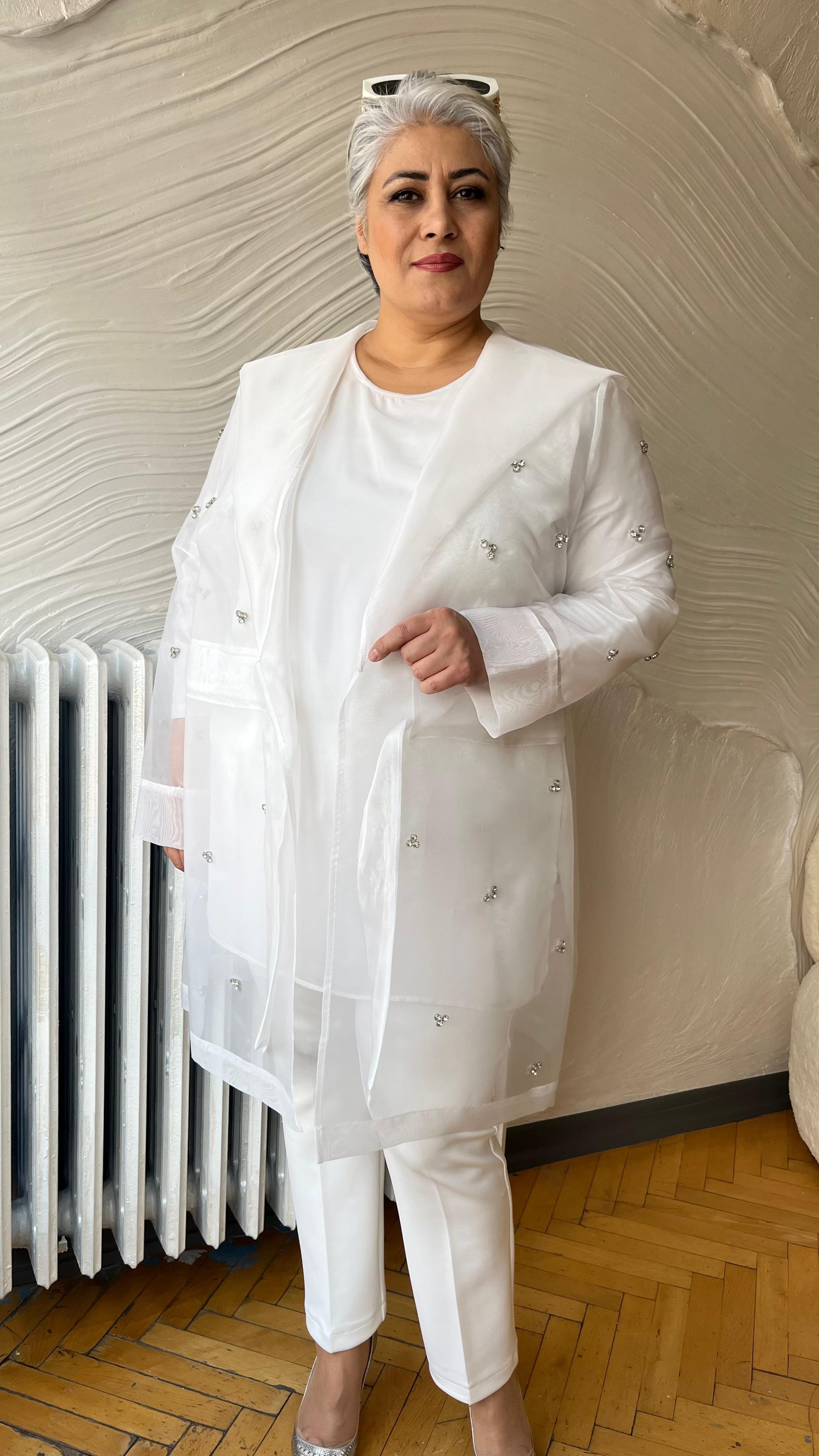 Selma Büyük Beden Organze Şık Ceket