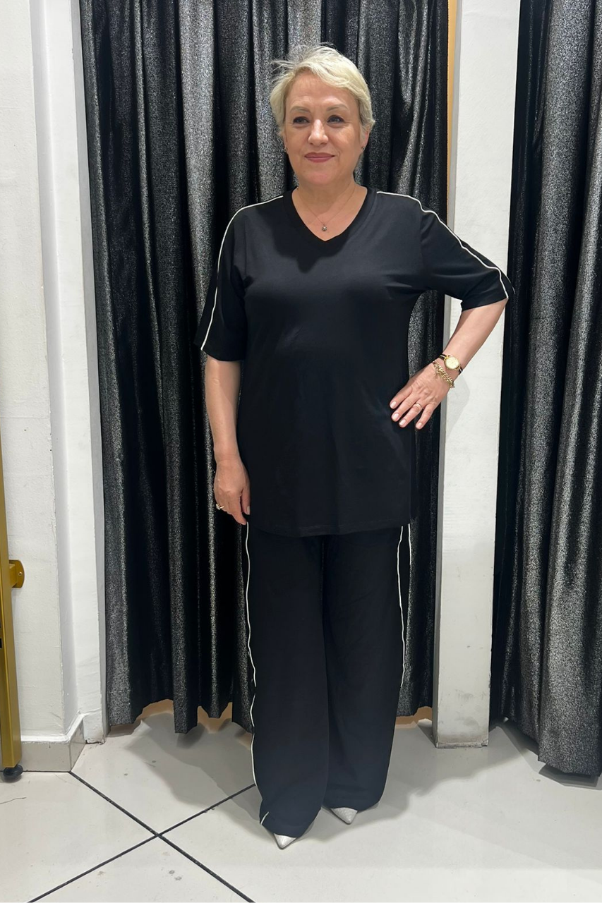 Selma Büyük Beden Rahat Kesim İkili Takım