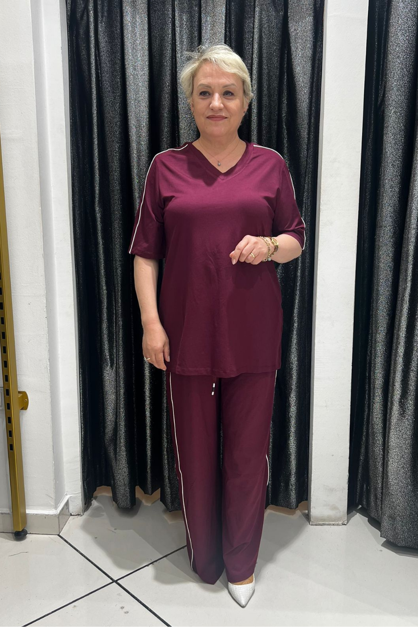 Selma Büyük Beden Rahat Kesim İkili Takım