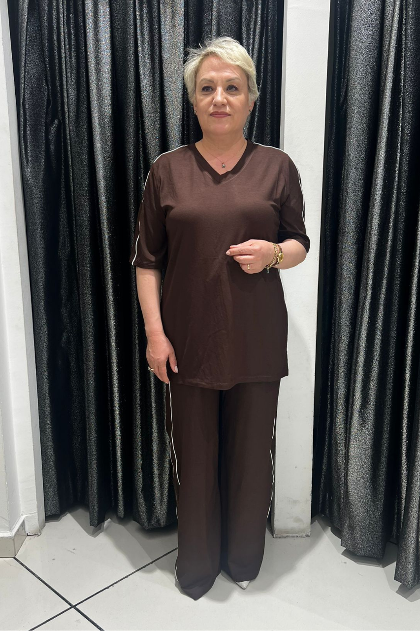 Selma Büyük Beden Rahat Kesim İkili Takım