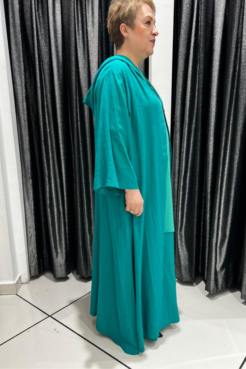 Selma Büyük Beden Rahat Kesim Kapüşonlu Takım