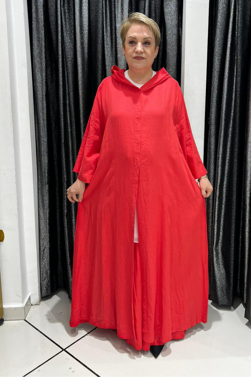 Selma Büyük Beden Rahat Kesim Kapüşonlu Takım
