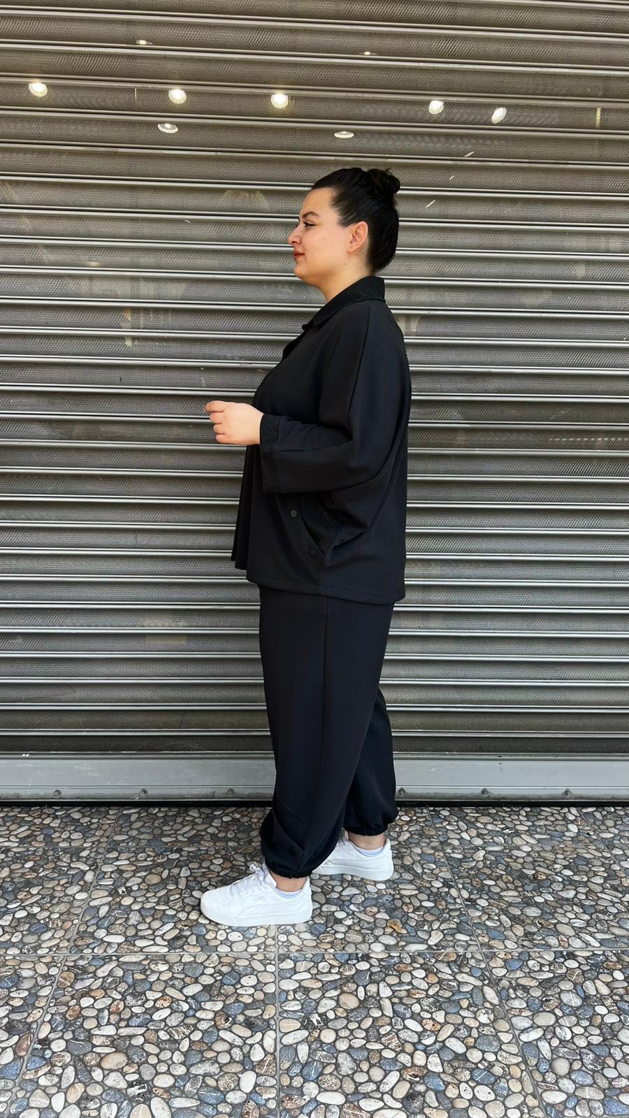 Selma Büyük Beden Rahat Kesim Oversize Alt Üst Takım