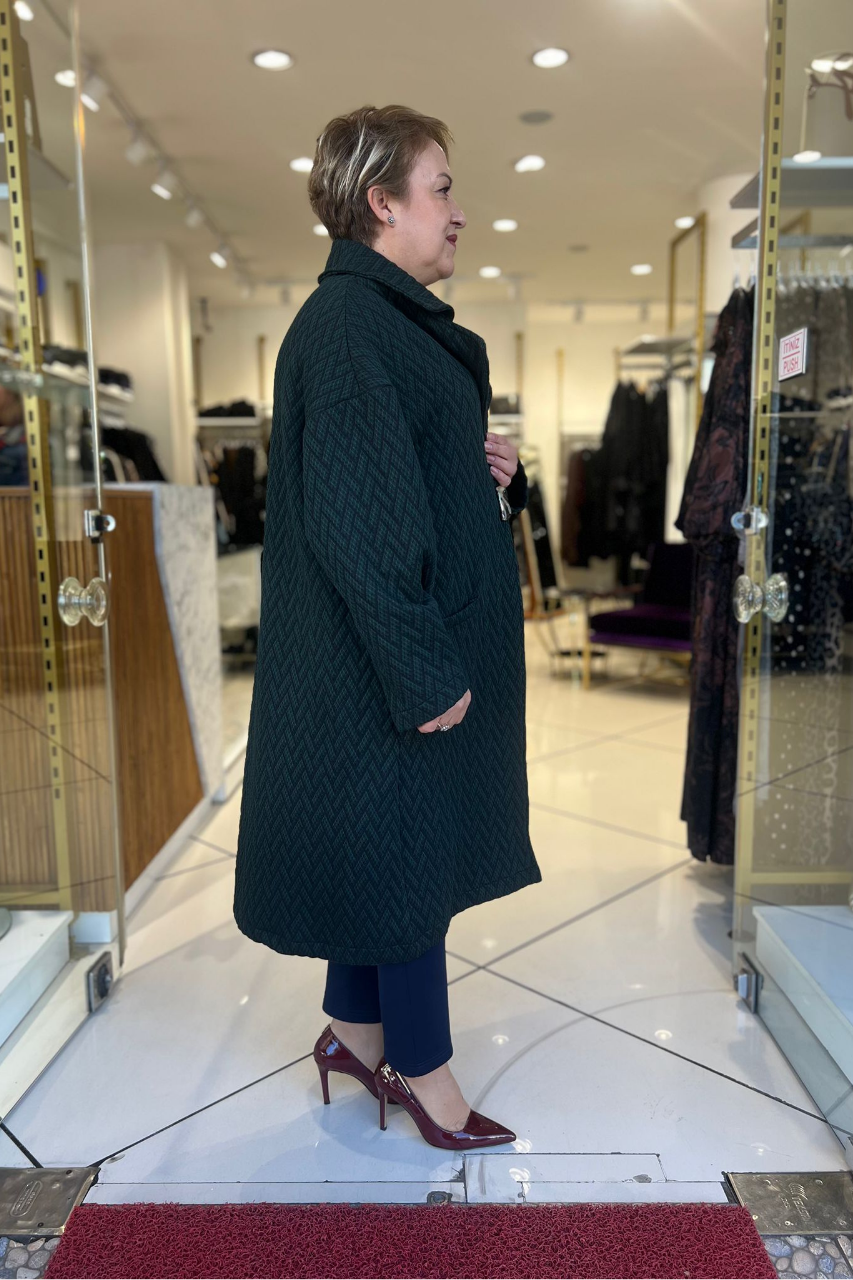 Selma Büyük Beden Şık Mont/Kaban