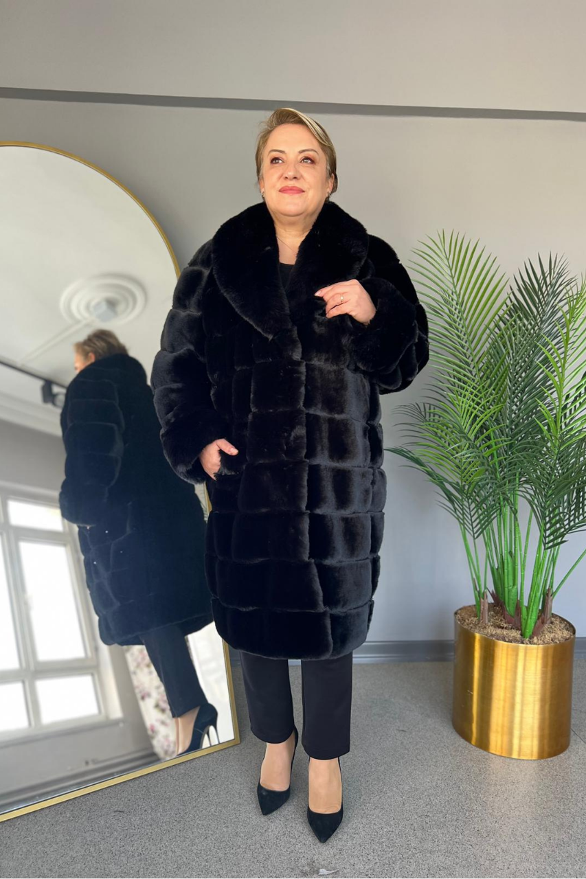 Selma Büyük Beden Şık ve Sıcak Kürk