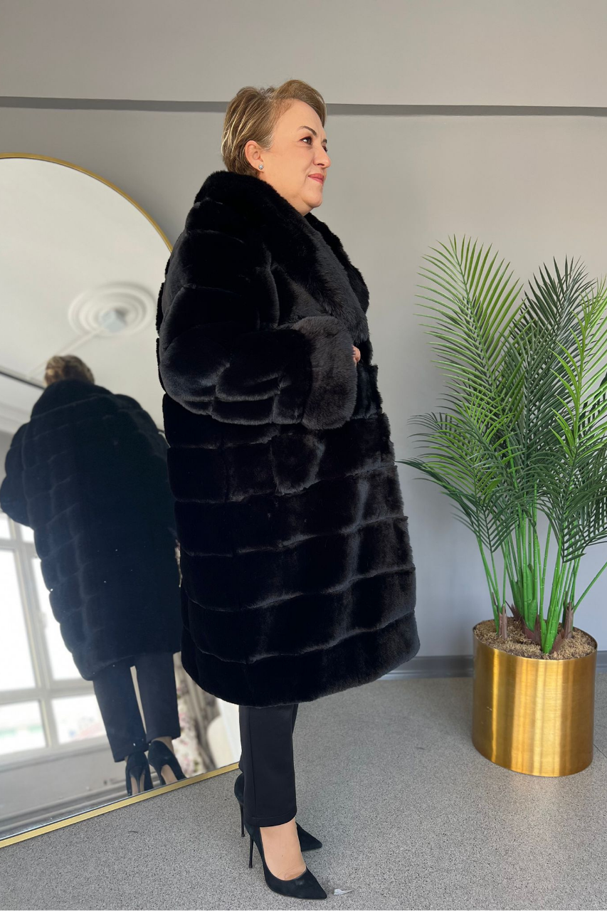 Selma Büyük Beden Şık ve Sıcak Kürk