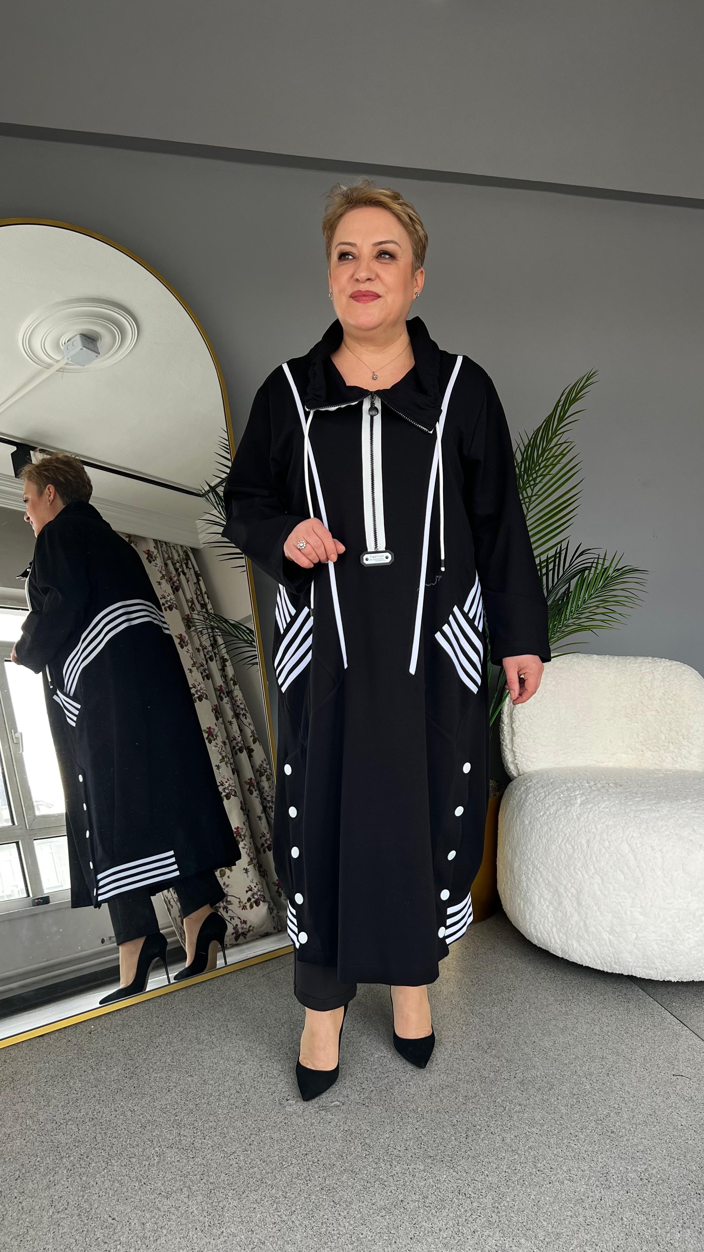 Selma Büyük Beden Spor Tunik Elbise