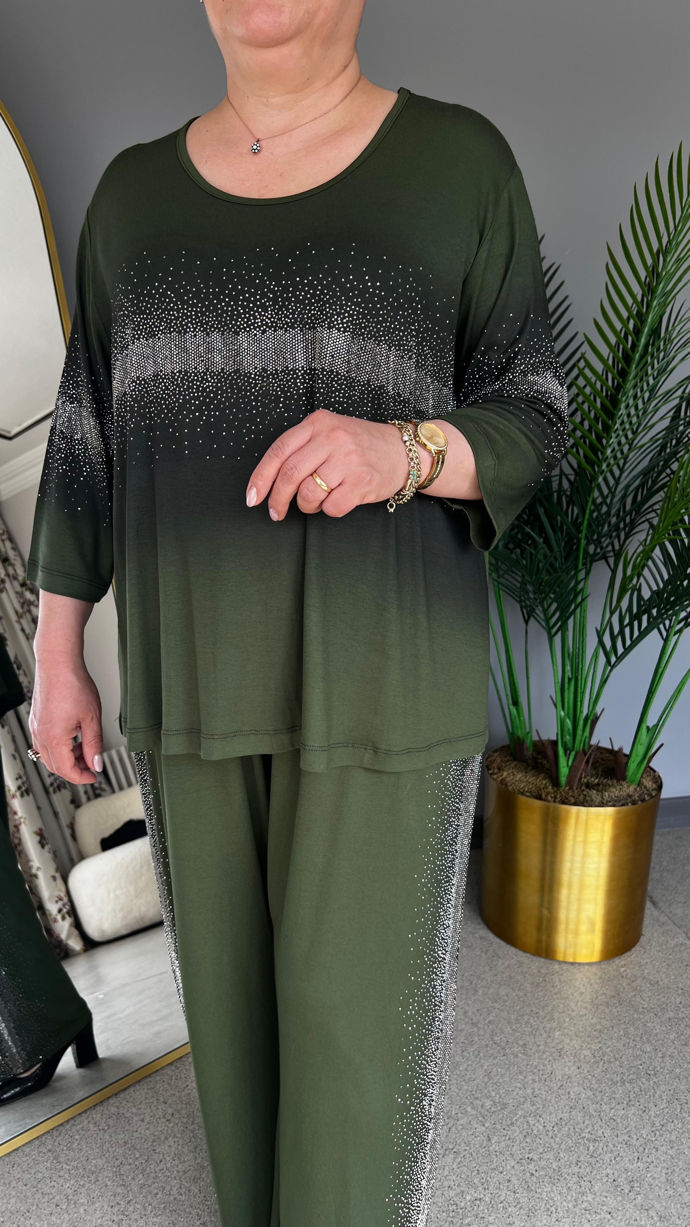 Selma Büyük Beden Taşlı Takım