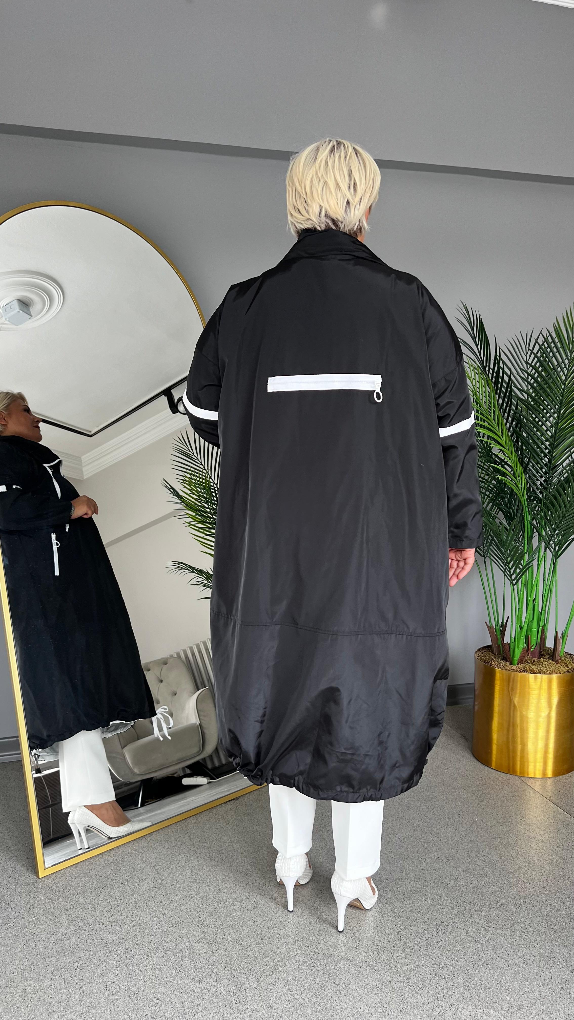 Selma Büyük Beden Trench