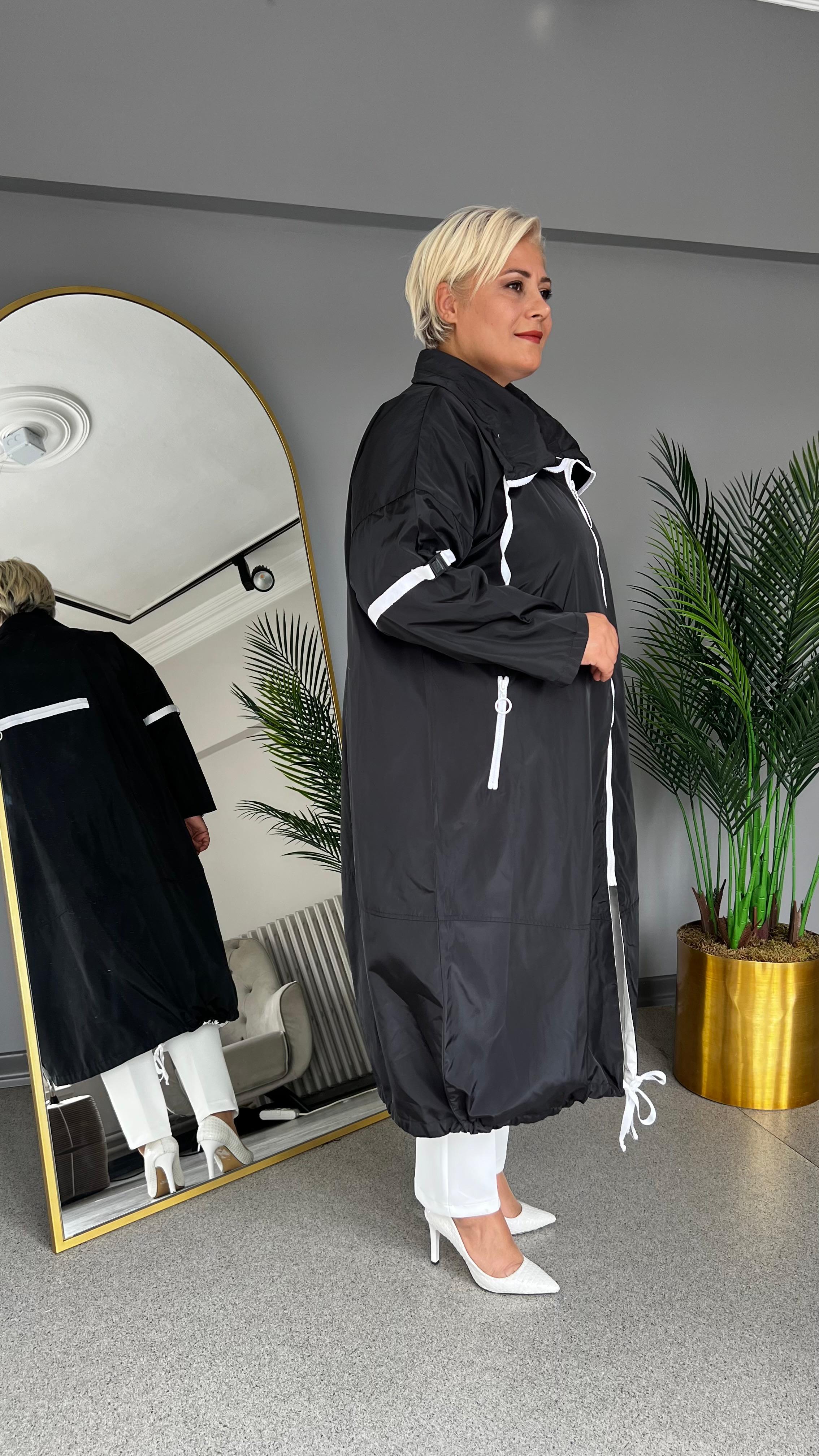 Selma Büyük Beden Trench