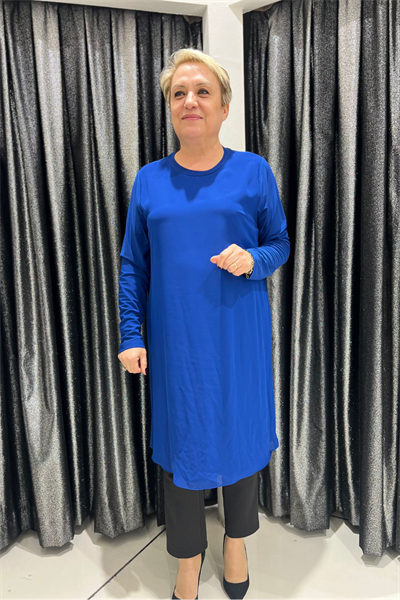 Selma Büyük Beden 100 cm Uzun Kol İçlik/Tunik