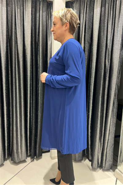 Selma Büyük Beden 100 cm Uzun Kol İçlik/Tunik