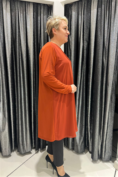 Selma Büyük Beden 100 cm Uzun Kol İçlik/Tunik