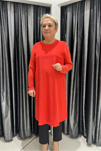 Selma Büyük Beden 100 cm Uzun Kol İçlik/Tunik
