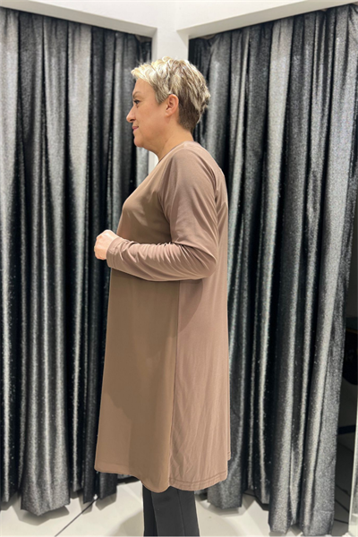 Selma Büyük Beden 100 cm Uzun Kol İçlik/Tunik