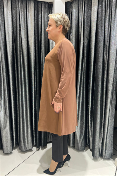 Selma Büyük Beden 100 cm Uzun Kol İçlik/Tunik