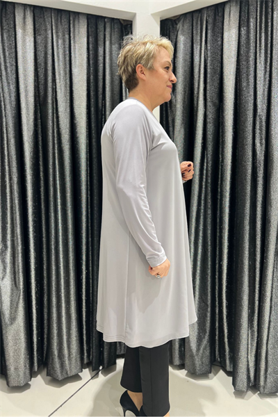 Selma Büyük Beden 100 cm Uzun Kol İçlik/Tunik