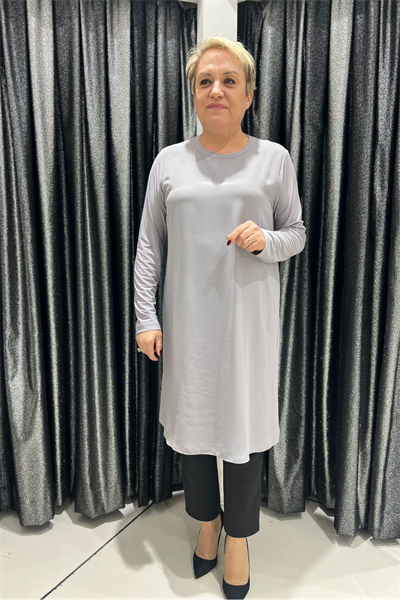 Selma Büyük Beden 100 cm Uzun Kol İçlik/Tunik