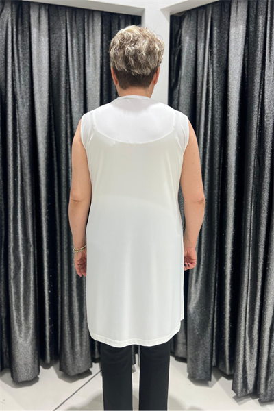 Selma Büyük Beden 90cm Kolsuz İçlik/Tunik