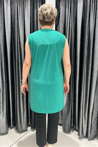Selma Büyük Beden 90cm Kolsuz İçlik/Tunik