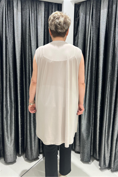 Selma Büyük Beden 90cm Kolsuz İçlik/Tunik