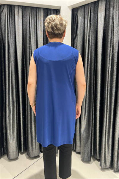 Selma Büyük Beden 90cm Kolsuz İçlik/Tunik