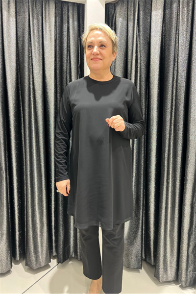 Selma Büyük Beden 90cm Uzun Kol İçlik/Tunik