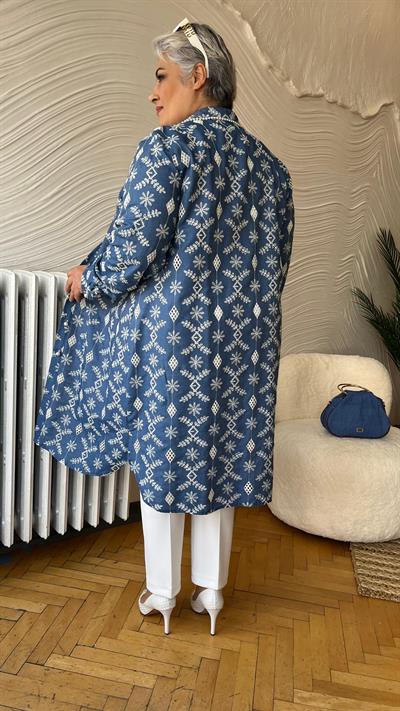 Selma Büyük Beden Ajurlu Kap