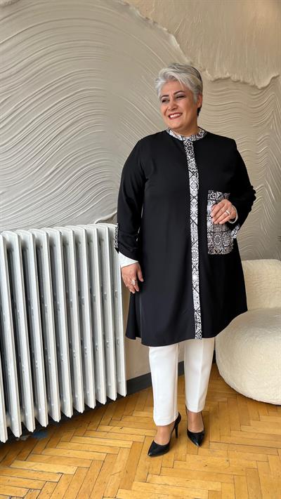 Selma Büyük Beden Asimetrik Gömlek