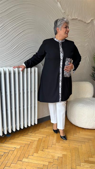 Selma Büyük Beden Asimetrik Gömlek