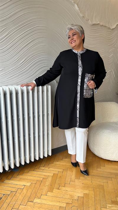 Selma Büyük Beden Asimetrik Gömlek