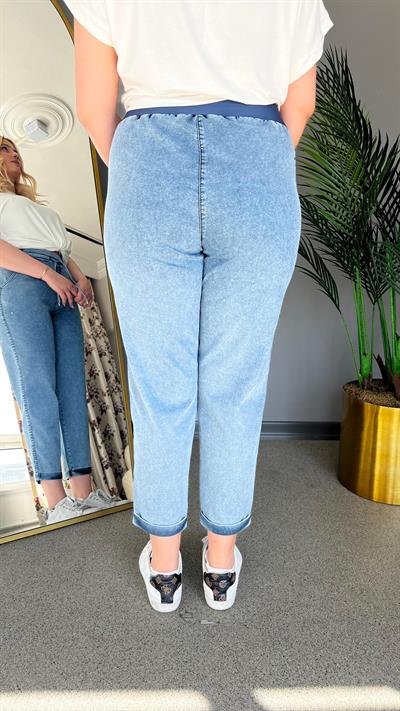 Selma Büyük Beden Bağcıklı Pantolon