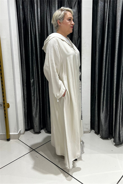 Selma Büyük Beden Baskı Detaylı Kap