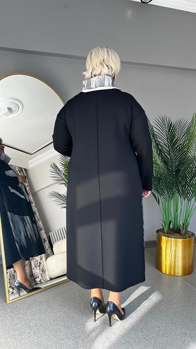 Selma Büyük Beden Baskılı Elbise