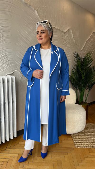 Selma Büyük Beden Biyeli Klasik Takım