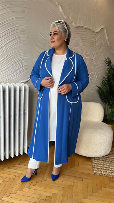 Selma Büyük Beden Biyeli Klasik Takım