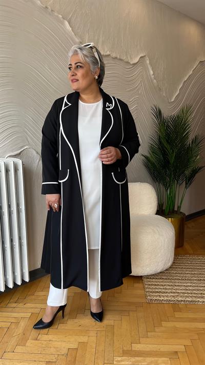 Selma Büyük Beden Biyeli Klasik Takım