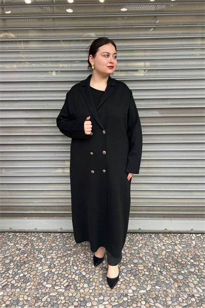 Selma Büyük Beden Blazer Triko Hırka