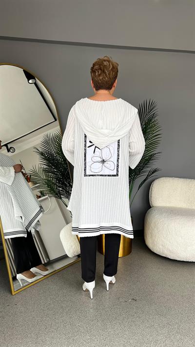 Selma Büyük Beden Bordür Detaylı Tunik